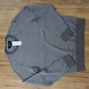 Banana Republic Birdseye Baruffa Merino Crewneck Sweater